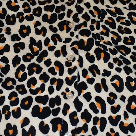 Nordstrom Two Piece Flannel Leopard Print Pajama Set Size S - Picture 7 of 15